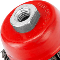 Щетка чашечная двухрядная (75 мм; М14, крученая проволока 0,35 мм) для УШМ MATRIX 74676