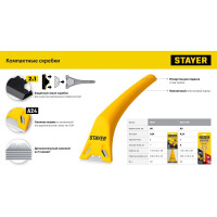 Скребок STAYER STANDARD 55 мм 0851_z02