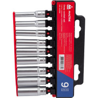 Набор торцевых глубоких головок (1/4", 5-13 мм, 9 предметов) МАСТАК 001-2009H