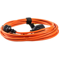 Силовой удлинитель без катушки УС1-Е-10 У-161, ПВС 3x1.5, 10м, 16А, 1 розетка с з/к LUX 16510 4606400419402