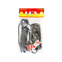 Сетевой удлинитель, черный У3-Е-03 3-местный с з/к, 250В, 16А, 3м LUX 4606400418979