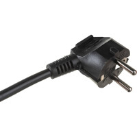 Сетевой удлинитель, черный У3-Е-05 3-местный с з/к, 250В, 16А, 5м LUX 4606400418986