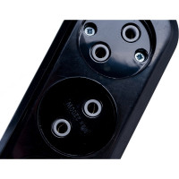 Сетевой удлинитель, черный У3-О-05 3-местный б/з, 250В, 10А, 5м LUX 4606400418955