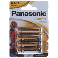 Щелочная батарейка LR6 AA Alkaline 1.5В бл/4 Panasonic 5410853055815