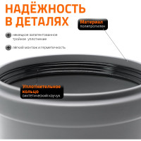 Муфта надвижная двухраструбная HTU 40 Ostendorf 111500