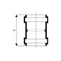 Муфта двухраструбная HTMM 50 Ostendorf 112510