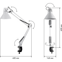 Настольный светильник ЭРА N-121-E27-40W-W, белый C0041455