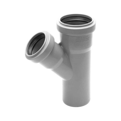 Тройник двухраструбный (45°) HTEA 50/40 Ostendorf 112210