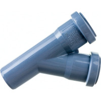 Тройник двухраструбный (45°) HTEA 40/40 Ostendorf 111200