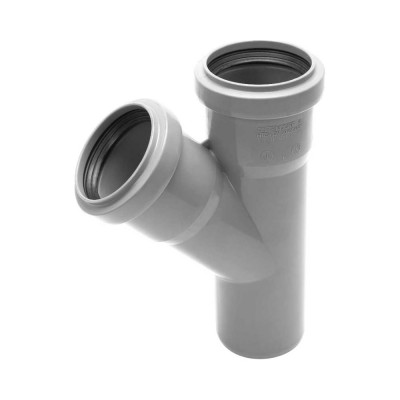 Тройник двухраструбный (45°) HTEA 50/50 Ostendorf 112200