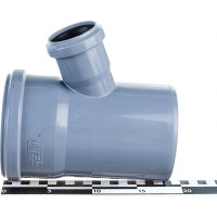 Тройник двухраструбный (67°) HTEA 110/50 Ostendorf 115320