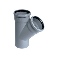 Тройник двухраструбный (67°) HTEA 40/40 Ostendorf 111300