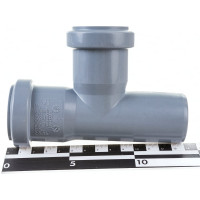 Тройник двухраструбный (87°) HTEA 40/40 Ostendorf 111400