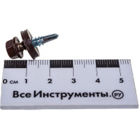 Кровельный саморез Kenner 4,8х19 RAL8017 темно-коричневый 300шт ск48198017ф