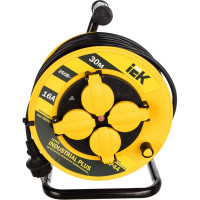 Удлинитель на катушке с термозащитой 4х30м УК30 3х1.5 IP44 IEK Industrial plus WKP15-16-04-30-44 280613