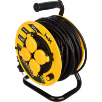 Удлинитель на катушке с термозащитой 4х30м УК30 3х1.5 IP44 IEK Industrial plus WKP15-16-04-30-44 280613