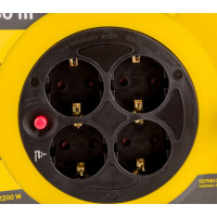 Удлинитель на катушке с термозащитой 4х30м УК30 3х1.0 IEK Industrial WKP14-10-04-30 277736