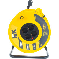 Удлинитель на катушке с термозащитой 4х50м УК50 3х1.5 IEK Industrial WKP15-16-04-50 277738