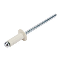 Крашенная заклепка Kenner алюм/сталь 4х10 RAL1015 1000шт зк4101015