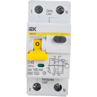 Автоматический выключатель дифференциального тока 1п+N C 40A 100mA A 6kA IEK АВДТ-32 MAD22-5-040-C-100 222385