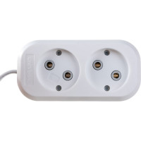 Удлинитель UNIVersal У6-011 ШВВП 2x0,75 2 гнезда б/з 2м (еврослот) 9631911