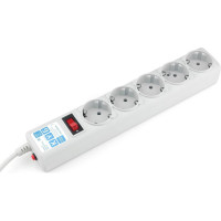 Фильтр-удлинитель B 1.9м 5роз. серый Power Cube SPG-B-6