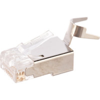 Разъем RJ-45 (8P8C) под витую пару, Hyperline PLUG-8P8C-UV-C6-TW-SH-10 49340
