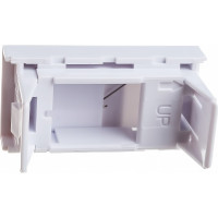 Вставка 45x22,5 аналог Mosaic для 1 модуля формата Keystone Jack со шторкой Hyperline SIP2-1K-M45-22.5 35206