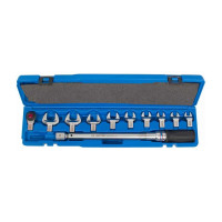 Динамометрический ключ KING TONY 345202D11MR 1/2", 13-30 мм, 40-200 Нм, кейс, набор рожковых насадок