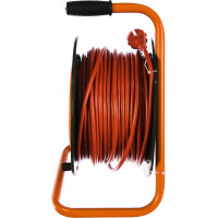 Силовой удлинитель на катушке 4 гн. ПВС 2х1,5 Glanzen EB-50-006 00-00000524