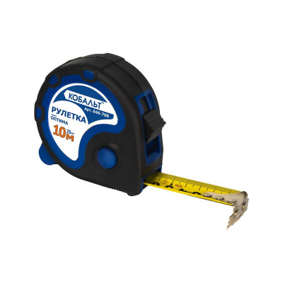 Рулетка Оптима (10м x 25мм) КОБАЛЬТ 646-768