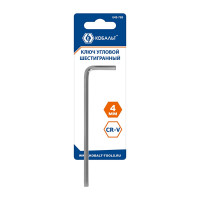 Ключ угловой шестигранный 4 мм Cr-V КОБАЛЬТ 649-769