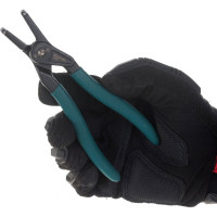 Съемник внешних стопорных колец KRAFTOOL с изогнутыми губками 180 мм 22812-4