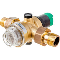 Клапан понижения давления на холодную воду Honeywell диапазон регулировки 1.5-6 атм D06F-3/4''A