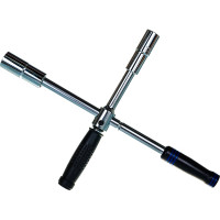 Баллонный разборный крестообразный ключ 1/2", 17, 19, 21, 23 мм, кейс МАСТАК 028-42079C