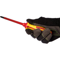 Диэлектрическая крестовая отвертка Pozidriv №2, 100мм KING TONY 14780204