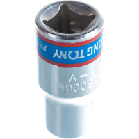 Торцевая стандартная двенадцатигранная головка 1/4", 6мм KING TONY 233006M