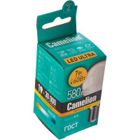 Светодиодная лампа 7Вт 220В Camelion LED7-G45/830/E14 12069