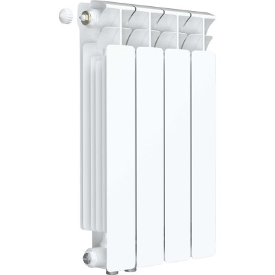 Радиатор биметаллический RIFAR BASE Ventil 500 04 секц. нижн. прав. R-BA-500-04-VR