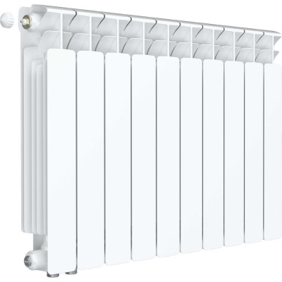 Радиатор биметаллический RIFAR BASE Ventil 500 10 секц. нижн. лев. R-BA-500-10-VL