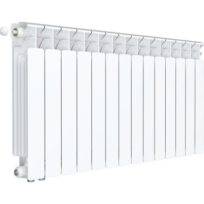 Радиатор биметаллический RIFAR BASE Ventil 500 14 секц. нижн. лев. R-BA-500-14-VL