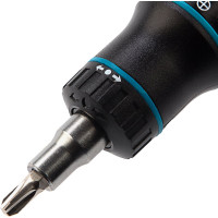 Реверсивная отвертка с револьверным механизмом GROSS 11 шт, сталь S2 11601