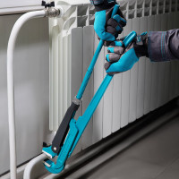 Трубный рычажный ключ GROSS 3, №4, цельнокованый, CrV, тип L 15606