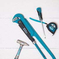 Трубный рычажный ключ GROSS 3, №4, цельнокованый, CrV, тип L 15606