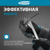 Набор комбинированных ключей GROSS 6-22 мм, CrV, холодный штамп, 12 шт. 15149