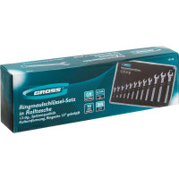 Набор комбинированных ключей GROSS 6-22 мм, CrV, холодный штамп, 12 шт. 15149