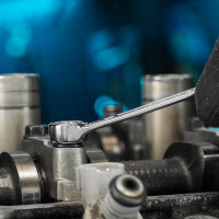 Набор комбинированных ключей GROSS 8-19 мм, CrV, холодный штамп, 8 шт. 15148