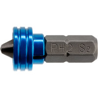 Бита с ограничителем и магнитом (PH2x25 мм, сталь S2) Gross 11455