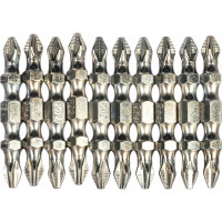 Набор бит двухсторонний (PH2-PZ2 х 45 мм, сталь S2) 10 шт. GROSS 11217