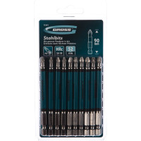 Набор бит (PZ2 х 90 мм, сталь S2) 10 шт. GROSS 11201